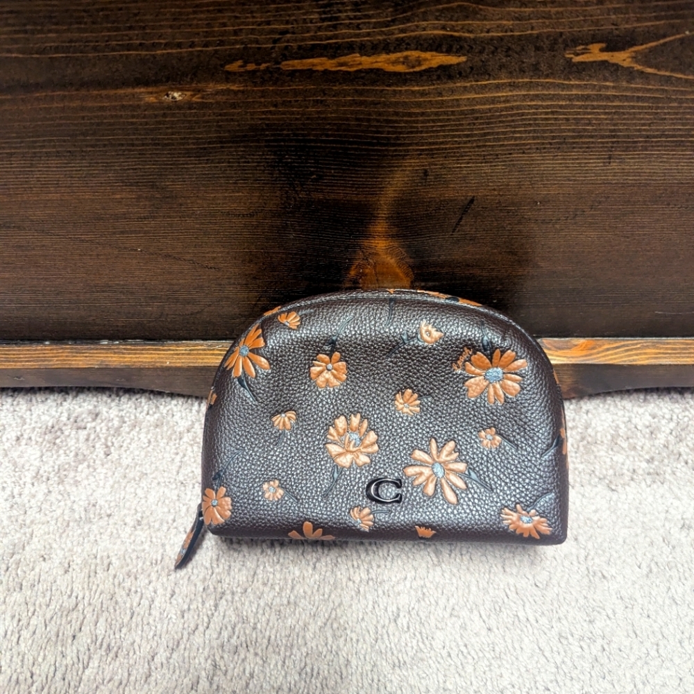 Coach Julienne 17 Cosmetic Case in Brown Floral